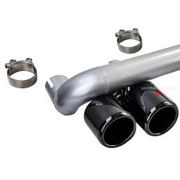 Terminali di scarico duplex per BMW Serie 3 F30 F31 Nero