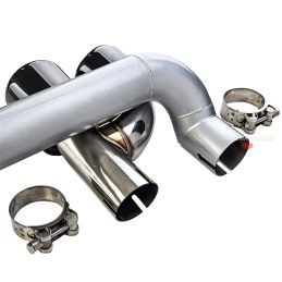 Duplex tailpipes for BMW 3 Series F30 F31 Black