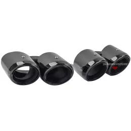 Dual black exhaust tips for Porsche Panamera 971