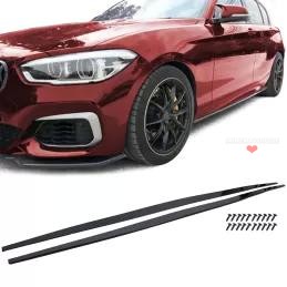 Tröskelpaneler i svart högglans för BMW 1-serie F20 F21 LCI