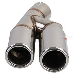 Diffuser and twin tailpipes kit for BMW 3 Series 2011-2019 - Chrome