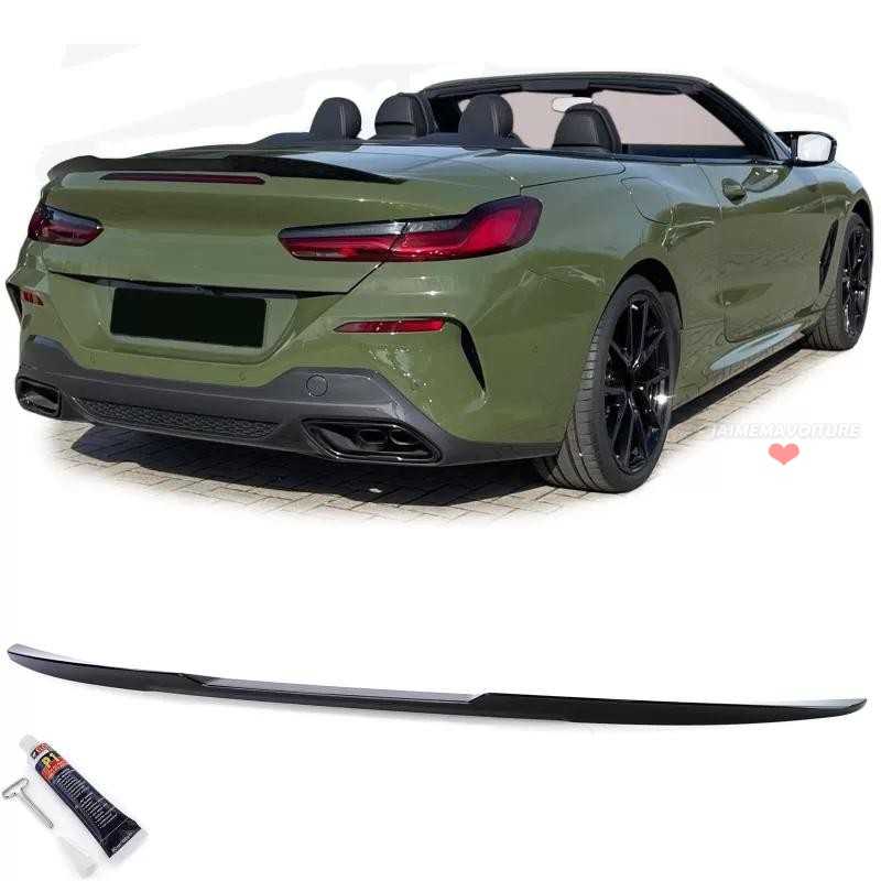Spoiler sportivo nero brillante per BMW Serie 8 G14 F91 Cabrio Spoiler sportivo nero brillante per BMW Serie 8 G14 F91 Cabrio