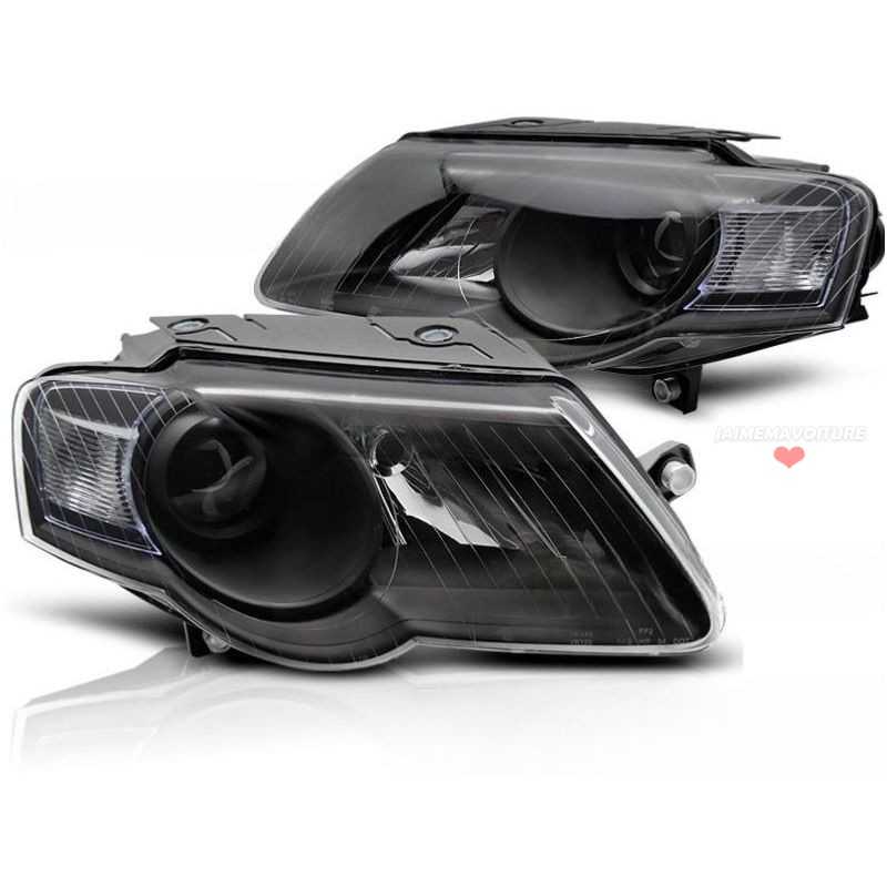 Frontscheinwerfer SCHWARZ für VW Passat 3C 2005-2010 Frontscheinwerfer SCHWARZ für VW Passat 3C 2005-2010