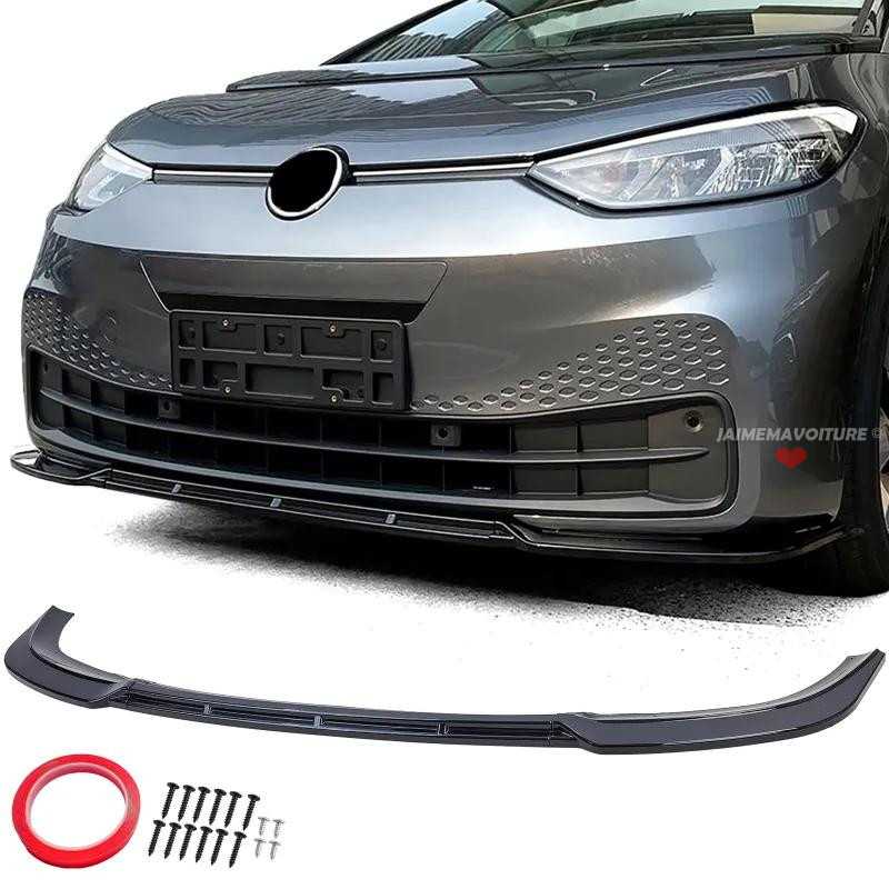 Spoiler delantero en negro de alto brillo para Volkswagen ID.3 Spoiler delantero en negro de alto brillo para Volkswagen ID.3