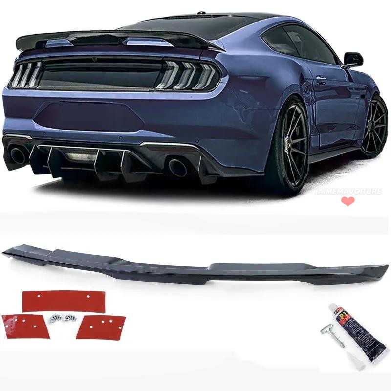 Sport Performance 500 rear spoiler gloss black for Ford Mustang 2014-2020 Sport Performance 500 rear spoiler gloss black for Ford Mustang 2014-2020