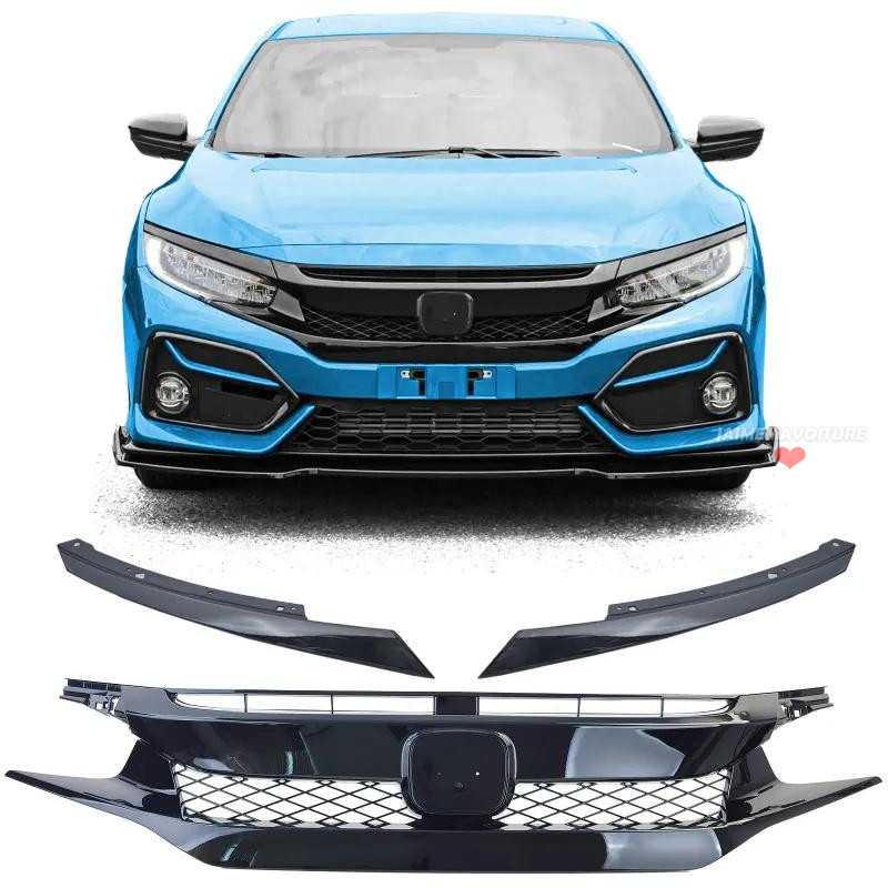 Calandre Nid D'abeille Type R Noir Brillant pour Honda Civic FK 2016-2020 Calandre Nid D'abeille Type R Noir Brillant pour Honda Civic FK 2016-2020