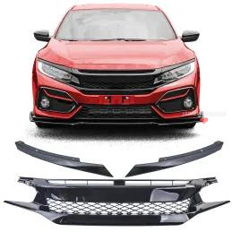 No Logo Negro Tipo R Rejilla para Honda Civic FK 2016-2020