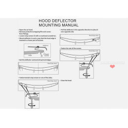 Hood deflector for MERCEDES GLE W167