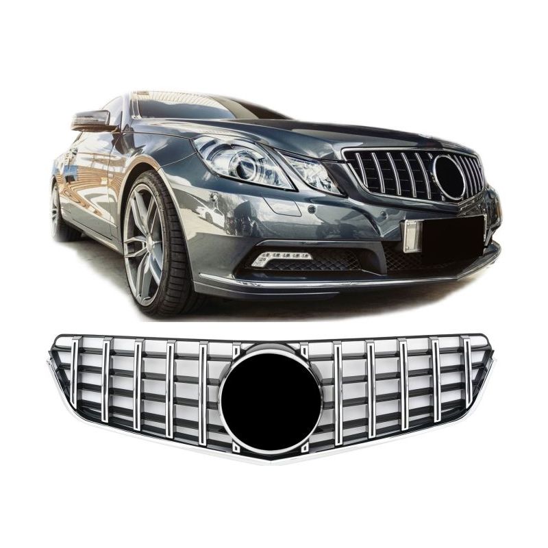 Calandre panamerica pour Mercedes Classe E Coupé Cabriolet 2009-2013 + logo