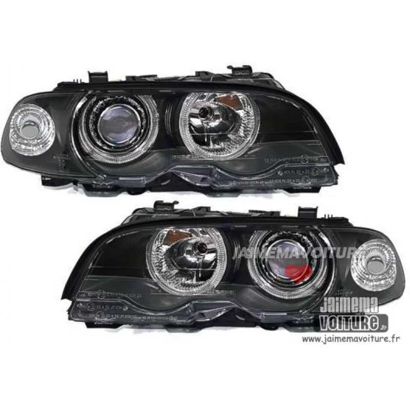 Angel eyes BMW E46 cutting convertible Phase 1 black