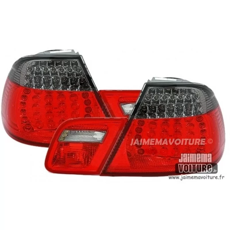 BMW 3 Series Convertible Taillights E46 red smoked