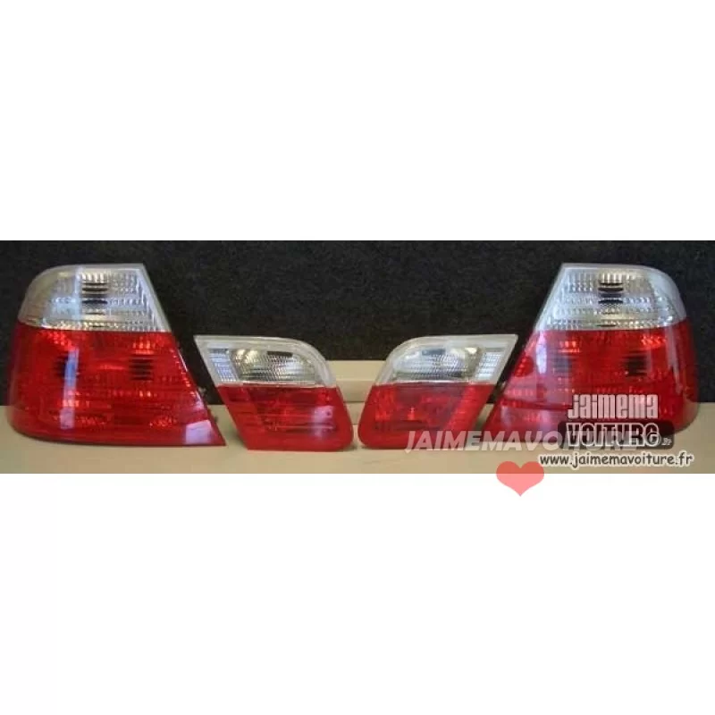 Bakljus BMW E46 Coupé 99-03 Cristal röd vit