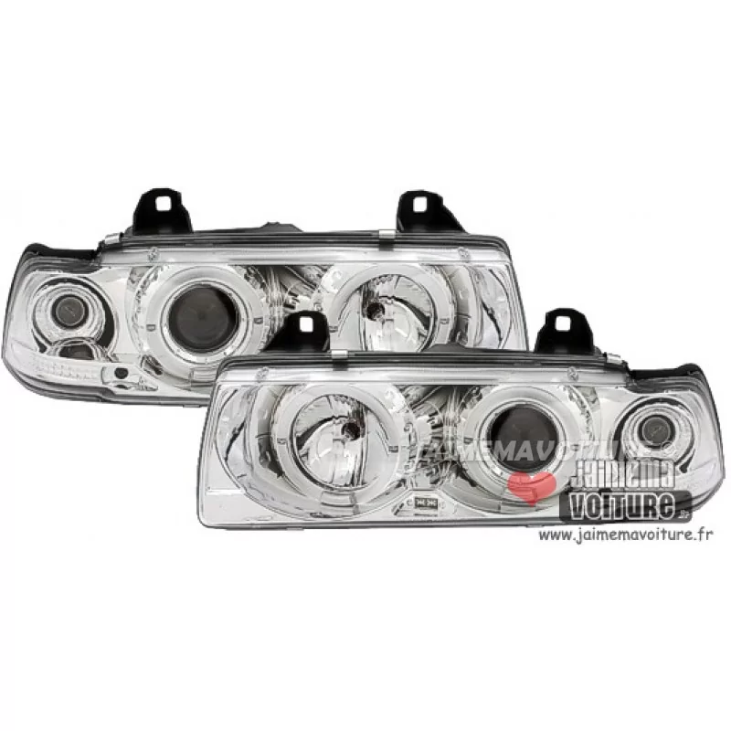 Angel eyes BMW E36 Coupé Cabriolet Sonar Chrome 377 Angel eyes BMW E36 Coupé Cabriolet Sonar Chrome 377