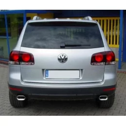 Double outputs chrome VW Touareg exhaust alu