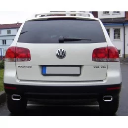 Doppelte Ausgänge Chrom VW Touareg alu