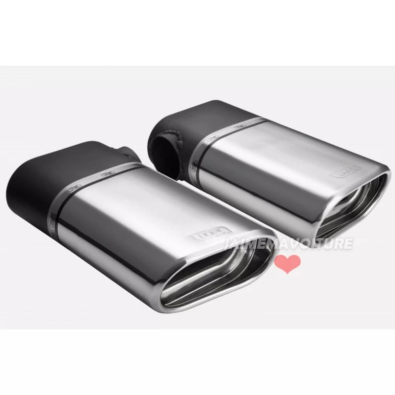 Double outputs chrome VW Touareg alu