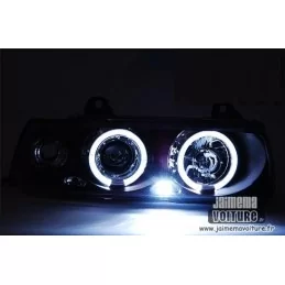 Feux avants Angel eyes BMW E36 Noir