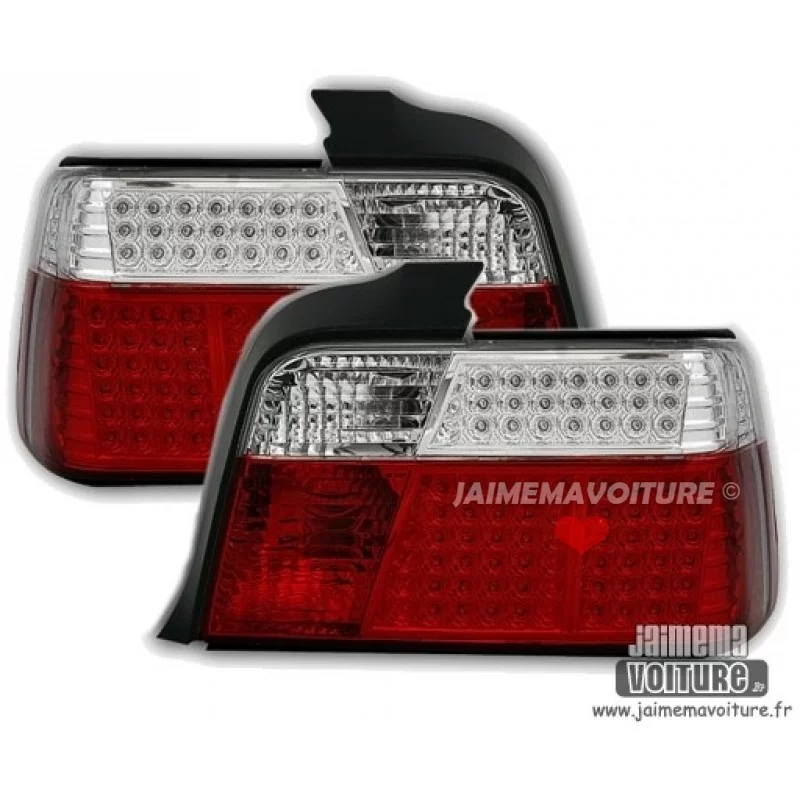 BMW E36 Rood Wit LED Achterlichten 399