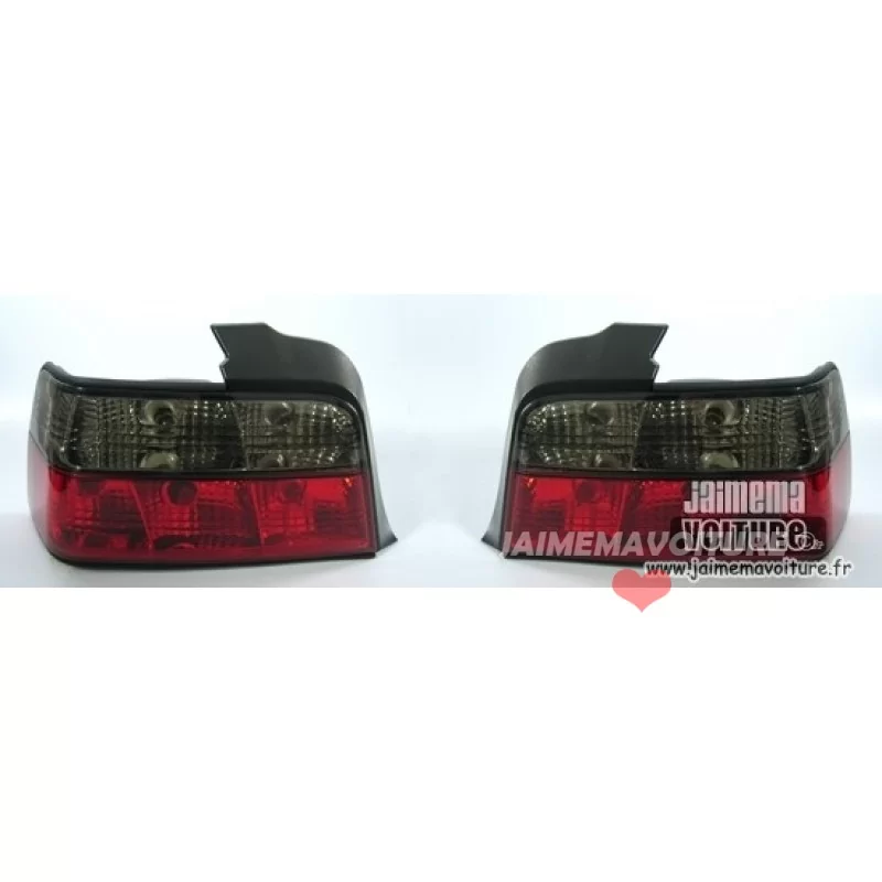 BMW E36 Fari posteriori nero cristallo rosso