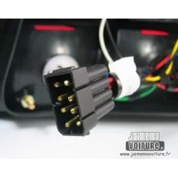BMW E36 Bakljus Crystal Black Red