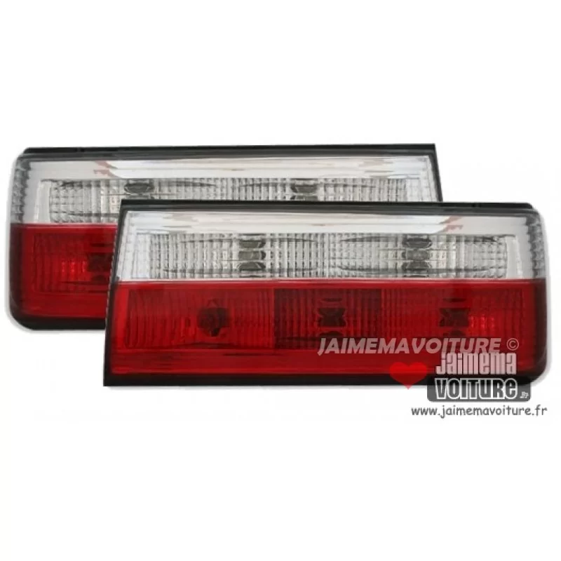 BMW E30 Achterlichten kristal rood wit