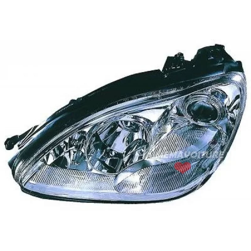 Pair of headlights chrome XENON the Mercedes class S W220 from 1998 to 2005 Pair of headlights chrome XENON the Mercedes class S W220 from 1998 to 2005