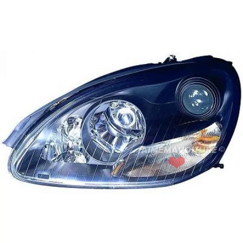 Pair of black headlights XENON the Mercedes class S W220 from 1998 to 2005 Pair of black headlights XENON the Mercedes class S W220 from 1998 to 2005