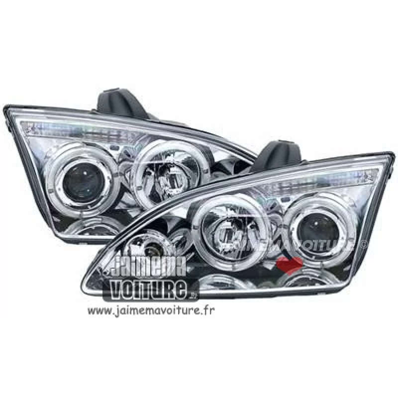 Angel eyes Ford Focus 2 Chome Sonar