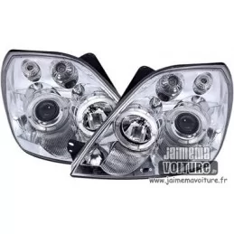 Ford Fiesta MK6 Angel eyes Chrome 