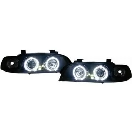 Frontlichten angel eyes BMW E39 CCFL Zwart 5628