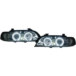 Frontlichten angel eyes BMW E39 CCFL Zwart 5628