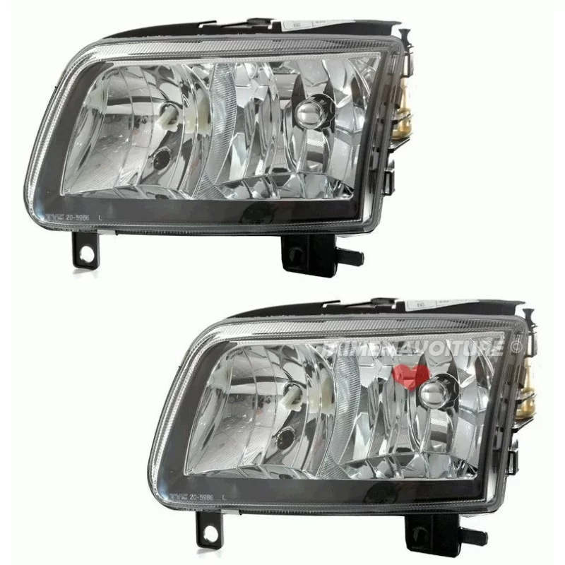 VW Polo 6N2 black front headlights