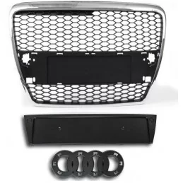 RS6 zwart chroom grille Audi A6