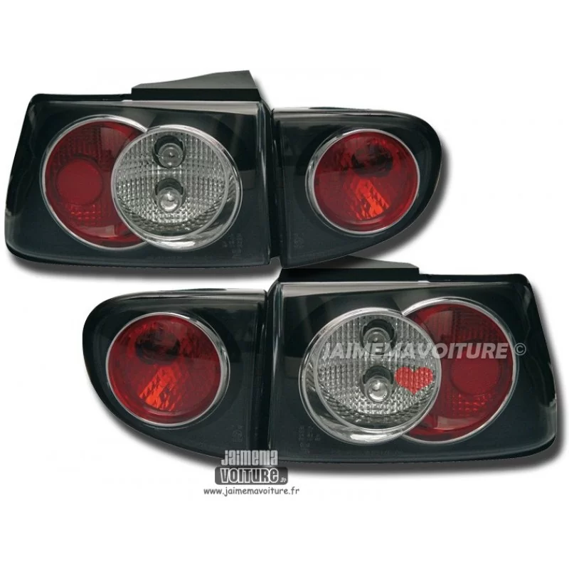 Ford Escort MK6 7 lights rear Crystal Black Red