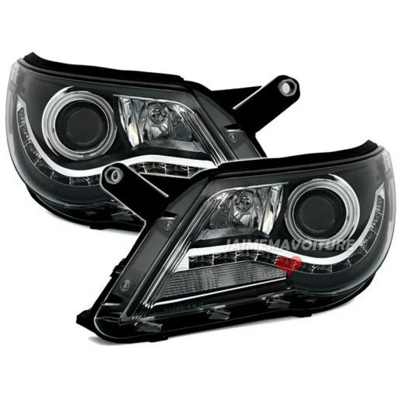 Front koplampen angel eyes CCFL LED VW Tiguan zwart prijs