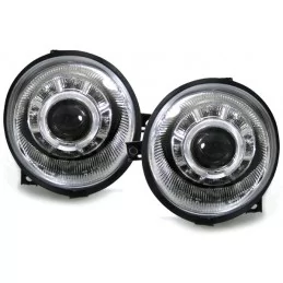 Headlights Angel eyes VW Lupo Chrome price fronts