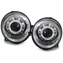 Phares avants Angel eyes VW Lupo Chrome prix