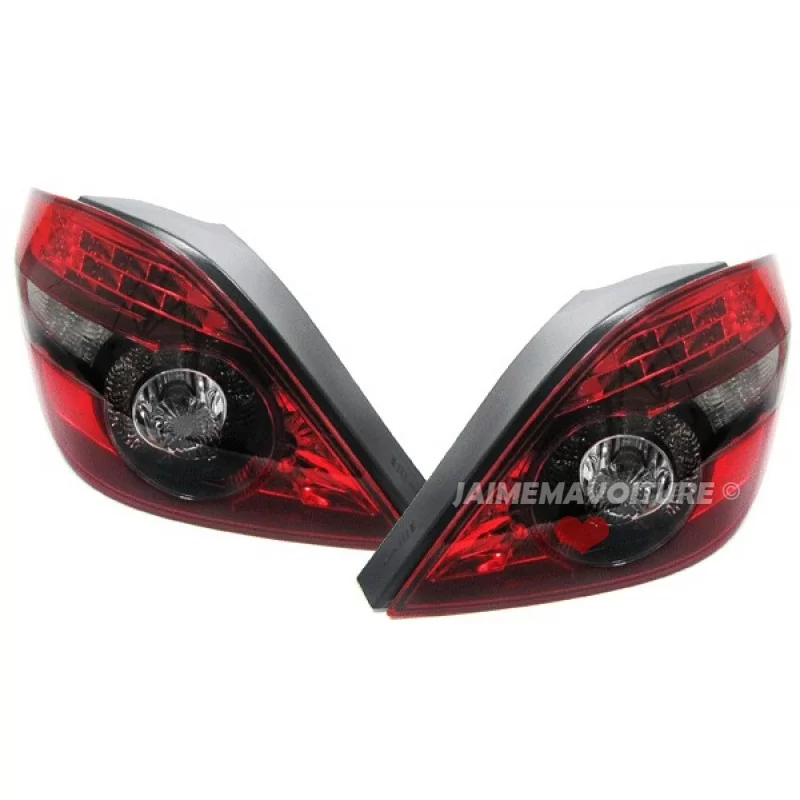 Feux arrières Peugeot 207 Led Rouge fumé