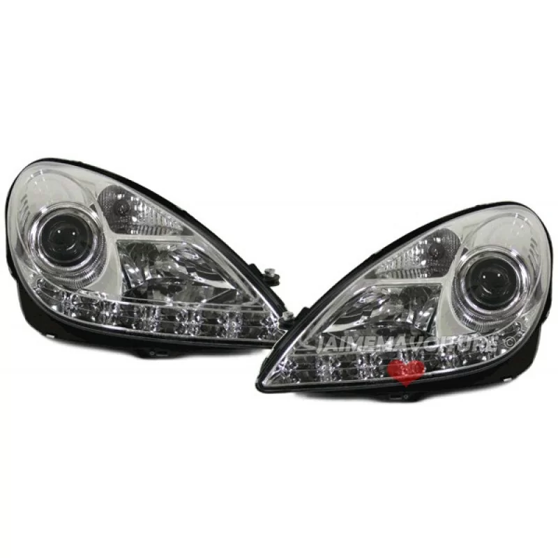 Mercedes SLK R171 Chrome 5987 xenon LED-strålkastare fram