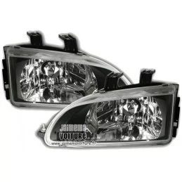 Faros delanteros HONDA CIVIC 91-95 por ejemplo, 3-6 EJ negro 1-2