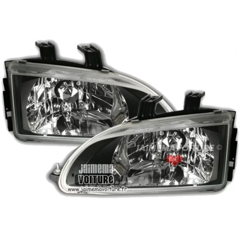 Faros delanteros HONDA CIVIC 91-95 por ejemplo, 3-6 EJ negro 1-2