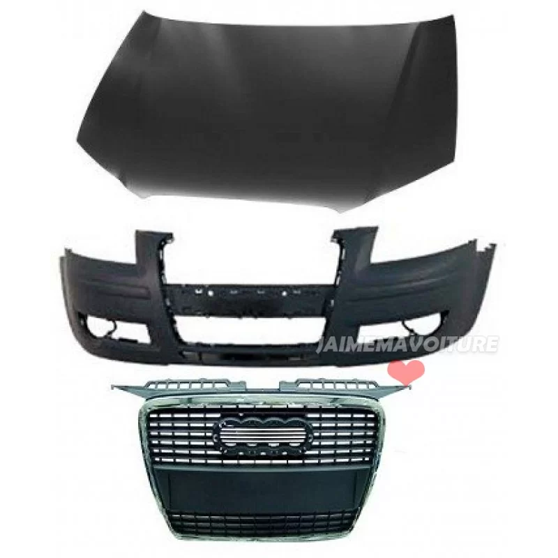 A3 8P 03-05 Kit pannello anteriore a 3 porte con telaio singolo A3 8P 03-05 Kit pannello anteriore a 3 porte con telaio singolo