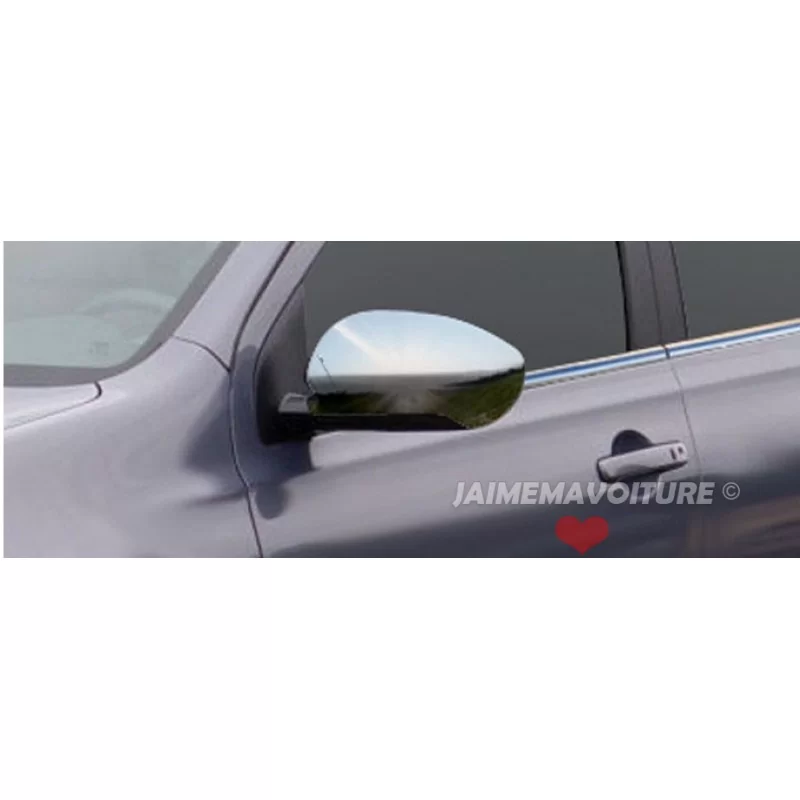 Coques de rétroviseurs chromes alu pour Nissan Qashqai