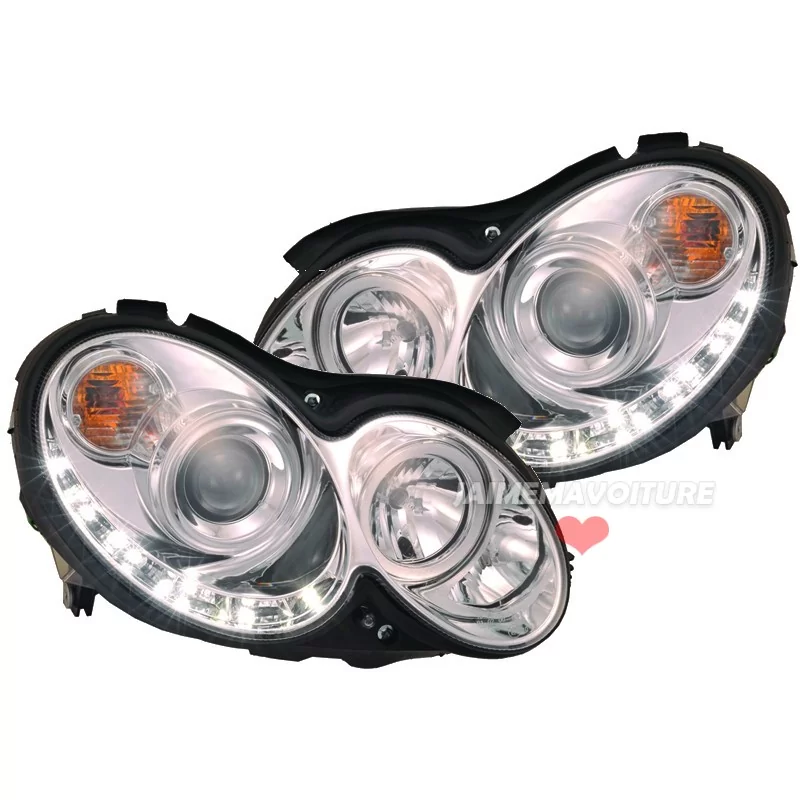 Front lights to leds Mercedes CLK W209