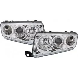 Front headlights angel eyes CCFL Skoda Fabia