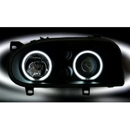 Front headlights angel eyes CCFL Golf 3