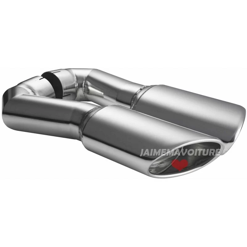 Avgasrör Audi Q7 oval krom tuning Avgasrör Audi Q7 oval krom tuning