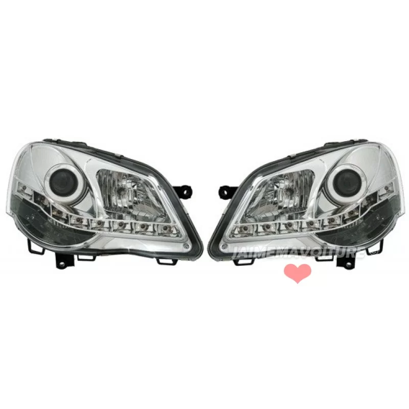 Phares avants led polo 9n3 feux de jours r87 Phares avants led polo 9n3 feux de jours r87