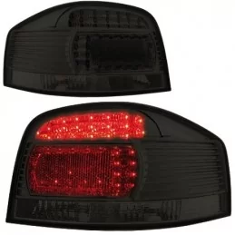 Taillights led Audi A3 8 p headlight rear black tuning