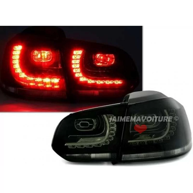 Luces posteriores 6 Golf negro tuning rline